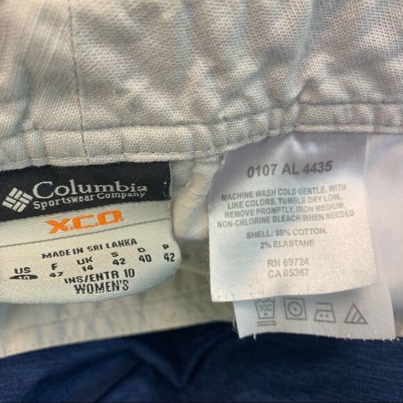 COLUMBIA beige cargo Bermuda shorts Sz 10 - Picture 3 of 8